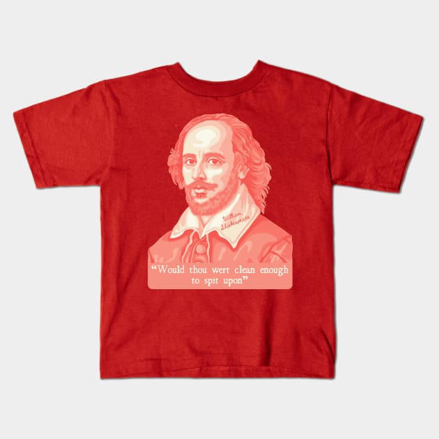 Shakespeare Insult Kids T-Shirt by Slightly Unhinged